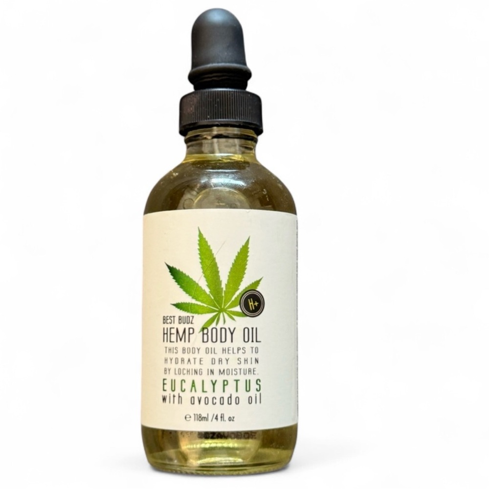 Best Budz Hemp Body Oil With Eucalyptus & Avocado Oil